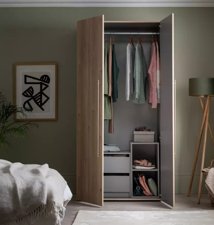 Home Atlas Interior Cube Storage Grey | Modern Shelving Display Organiser Unit