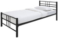 Home Atlas Single Metal Bed Frame - Black | Modern Strong Bedroom Furniture Bed