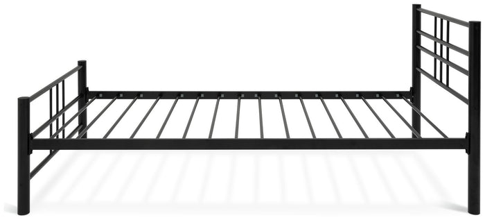 Home Atlas Single Metal Bed Frame - Black | Modern Strong Bedroom Furniture Bed