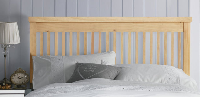 Home Aubrey Double Headboard - Oak Stain | Elegant Sleep Space Feature