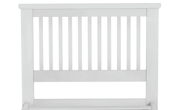 Home Aubrey Single Wooden Bed Frame - White | Sturdy Kids or Guest Bed