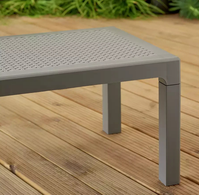 Home Baltimore 2 Seater Plastic Garden Bistro Set | Outdoor Patio Table & Chairs