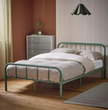 Home Charlie Small Double Bed Frame Sage Green | Metal Bedroom Furniture