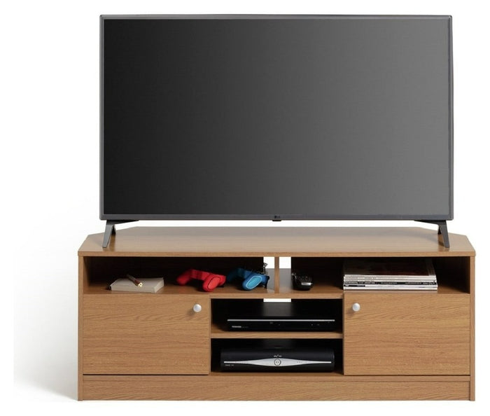 Home Corners 2 Door TV Unit - Natural | TV Stand with Storage