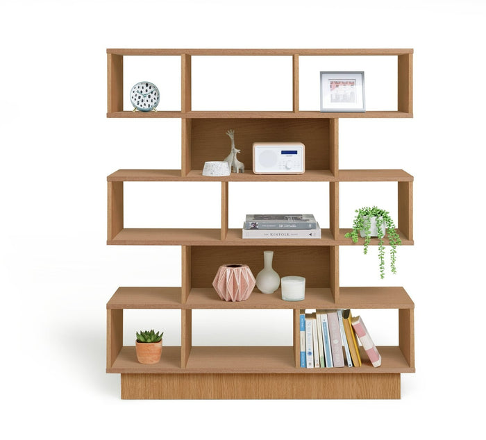 Home Cube Wide Shelving Unit - Oak Effect