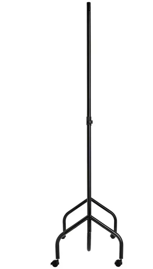 Home Heavy Duty 4 Feet Clothes Rail Black | Garment Hanging Rail Clothes Storage