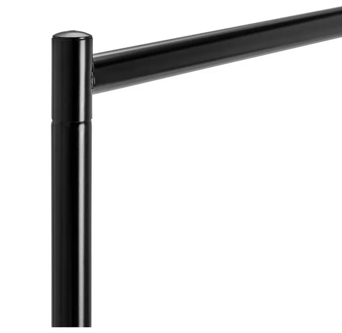 Home Heavy Duty 4 Feet Clothes Rail Black | Garment Hanging Rail Clothes Storage