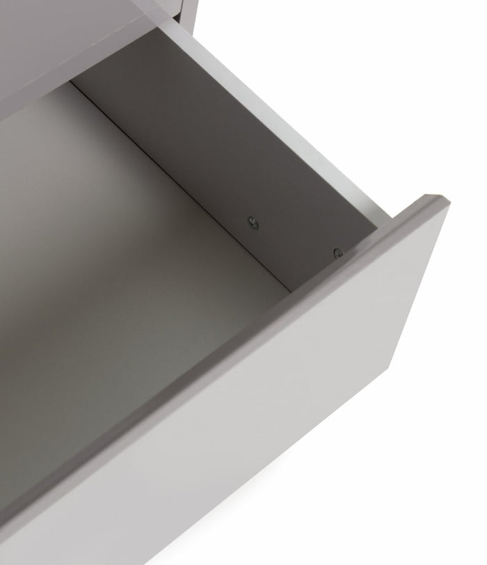 Home Jenson 3 Drawer Chest - Grey Gloss | Organizer Bedroom Furniture