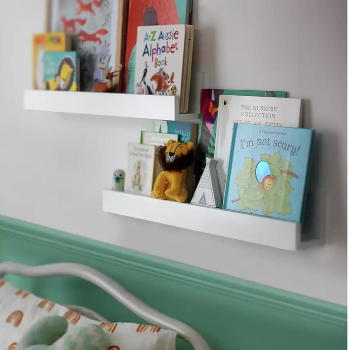 Home Kids Set of 2 Bookshelves White | Children's Bedroom Storage Shelving Furni