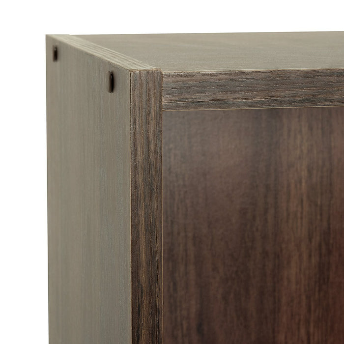 Home Maine 2 Drawer Bookcase - Walnut | Neat Accessory Storage