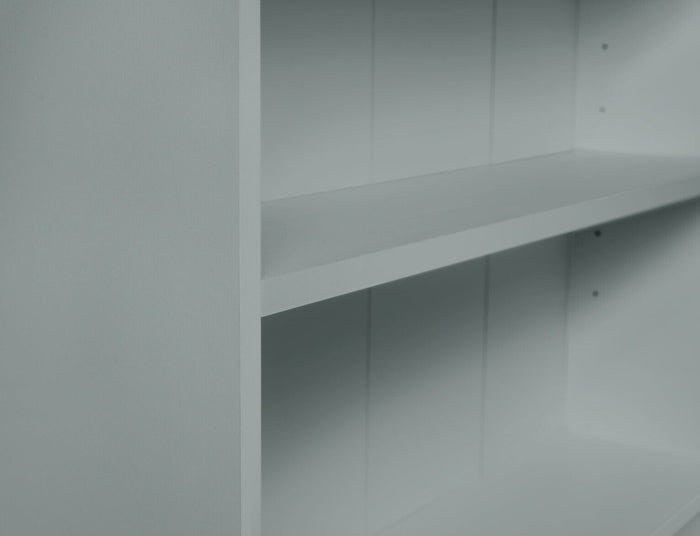 Home Maine Bookcase - Grey | Modern Tall Storage Shelf for Books Living Room