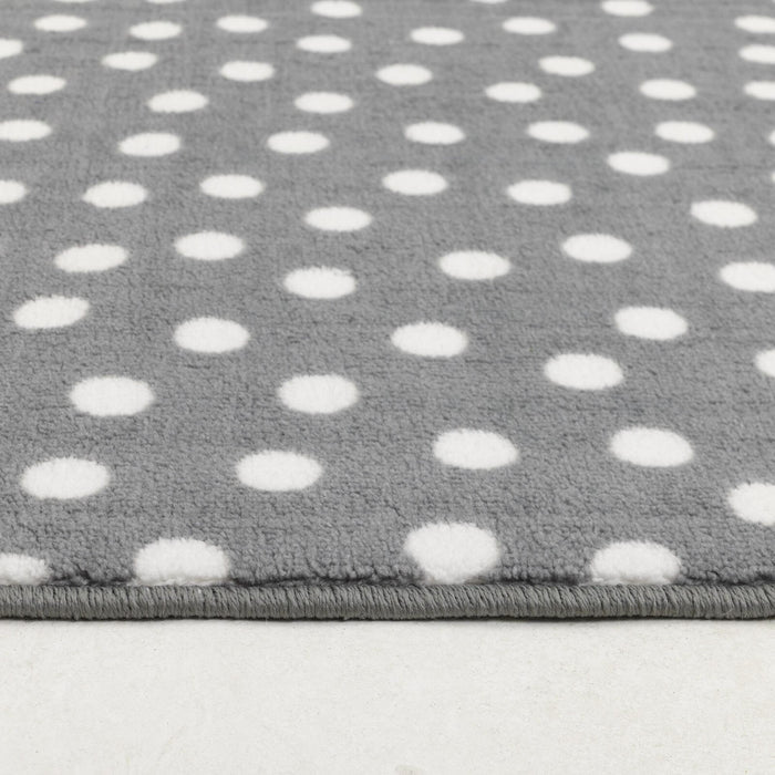 Home Multi Spot Grey & White Cut Pile Rug - 230x160cm