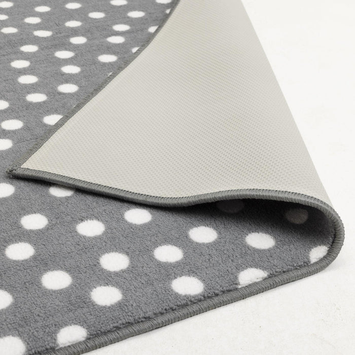 Home Multi Spot Grey & White Cut Pile Rug - 230x160cm