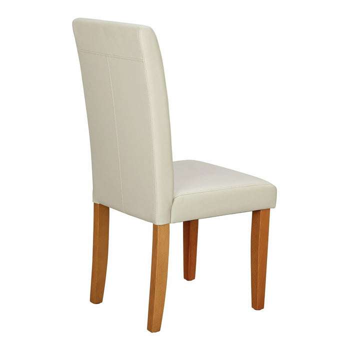 Home Pair of Midback Dining Chairs - Cream | Stylish Dining Accent