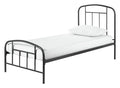 Home Pippa Single Metal Bed Frame - Dark Grey | Durable Sleeping Solution