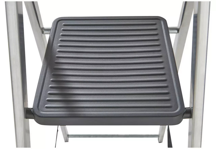 Home Werner 3 Tread High Handrail Step Ladder | Folding Steel Household Ladder