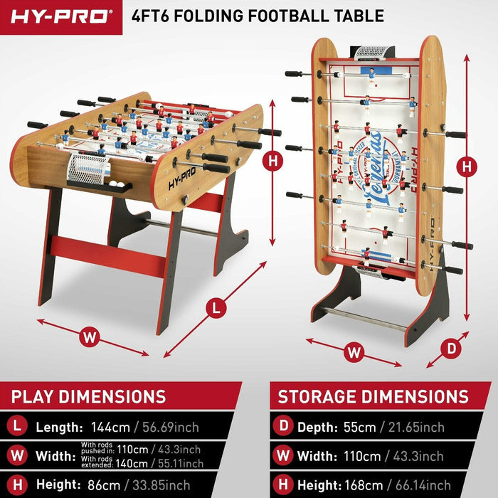Hy-Pro Retro Folding Football Table