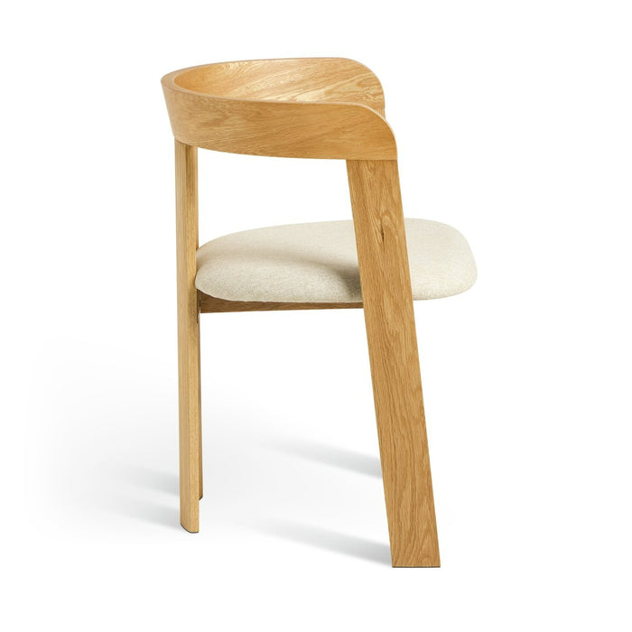 Janie Solid Wood Dining Chair - Oak | Ergonomic Comfortable Sitting Experience
