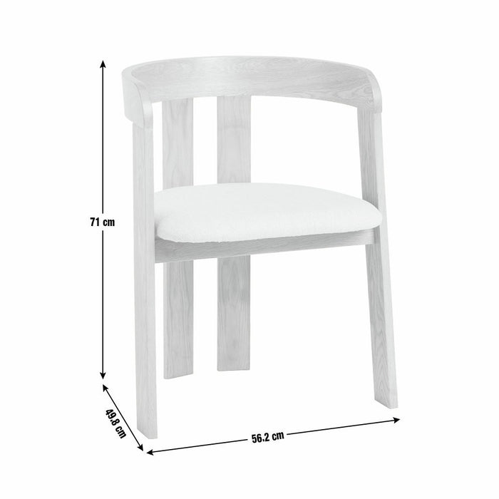 Janie Solid Wood Dining Chair - Oak | Ergonomic Comfortable Sitting Experience