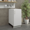 JD Greta Adjustable Legs Kitchen Base Unit 400mm - White Matt A-