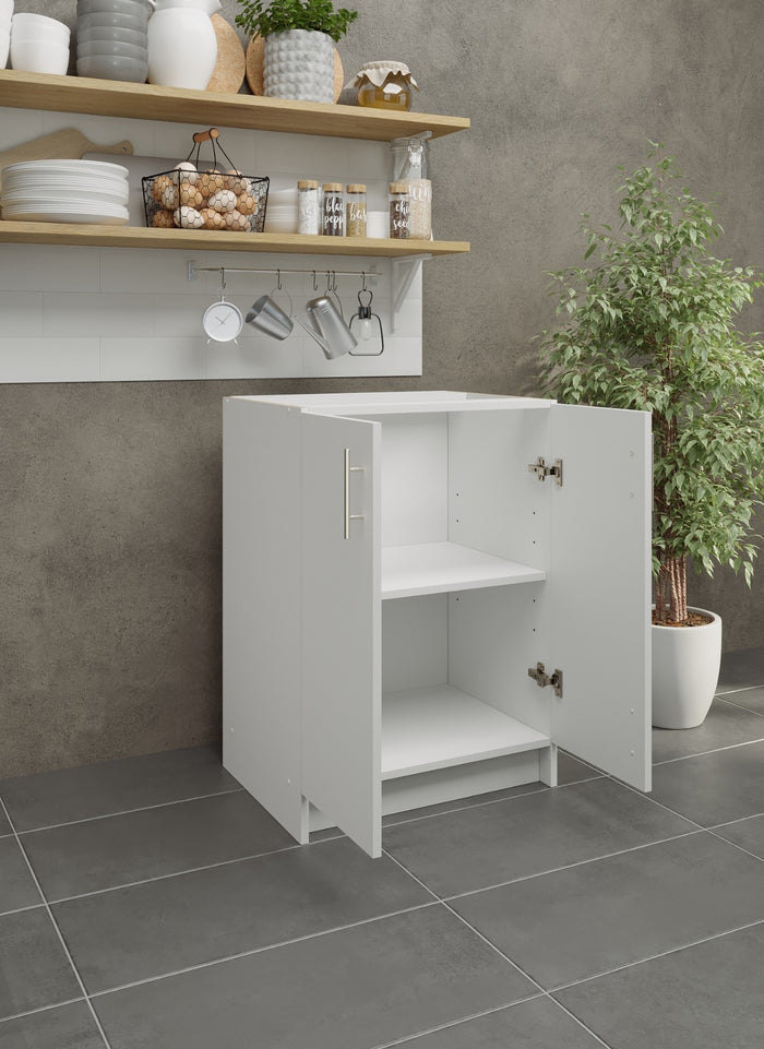 JD Greta Fixed Height Kitchen Base Unit 600mm - White Matt A-