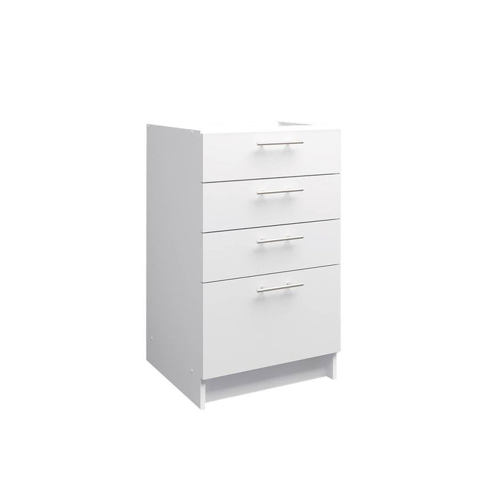 JD Greta Fixed Height Kitchen Drawer Unit 500mm - White Matt A-