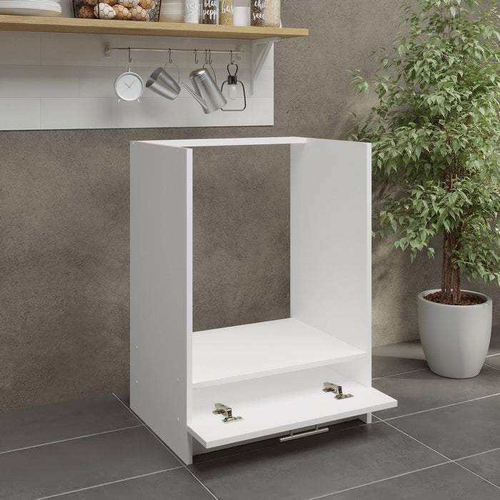 JD Greta Fixed Height Kitchen Oven Unit 600mm - White Matt A-