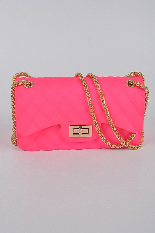 JELLY QUILTED CLUTCH