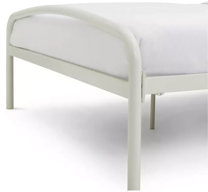 Jubilee Double Metal Bed Frame - Off White | Cream Metal Bed Frame Classic Style