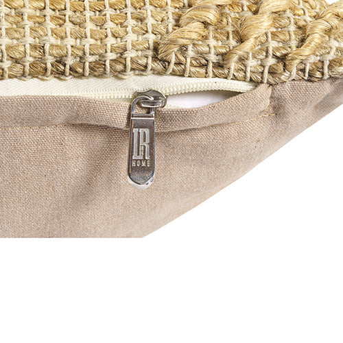 Jute Throw Pillow Cover
