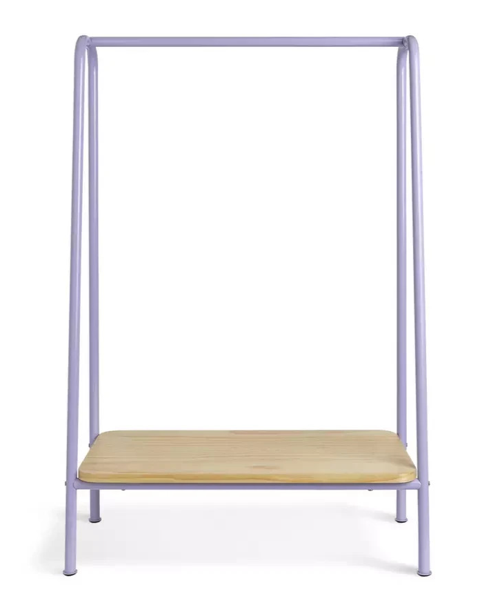 Kids Monty Clothes Rail Lilac | Children's Garment Hanging Rail Bedroom Furnitur