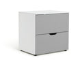 Kids Pod Low 2 Drawer Chest - Grey | Compact dresser for children