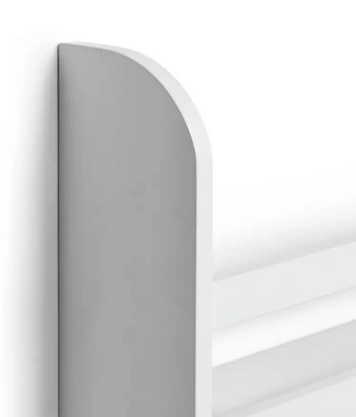 Kids Scandinavia Wall Mounted Bookcase White | Children's Bedroom Wall Shelf