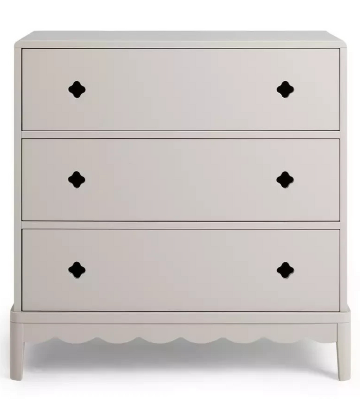 Kids Serena 3 Drawer Chest of Drawers - Ivory (B Grade)