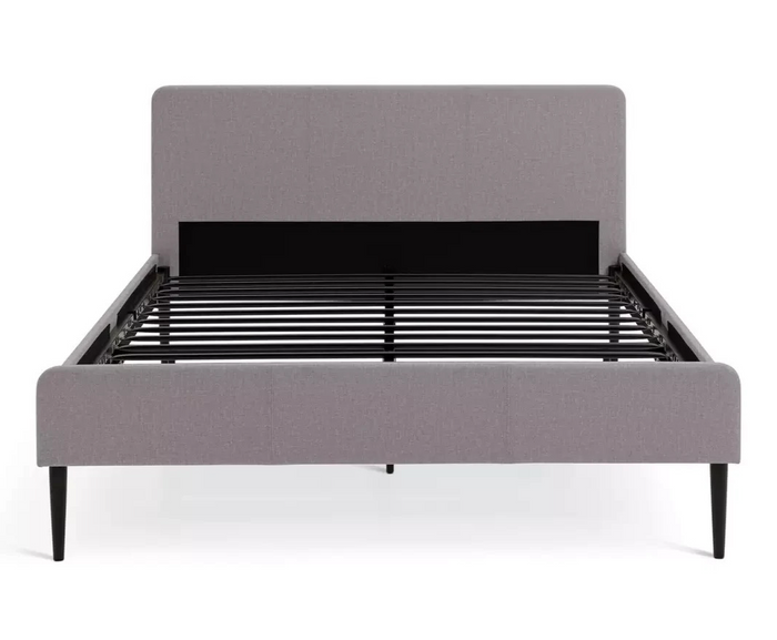Kristopher Double Fabric Bed Frame - Grey | Bedroom Furniture for Sleep