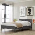 Kristopher Double Fabric Bed Frame Charcoal | Modern Bedroom Furniture Bedstead