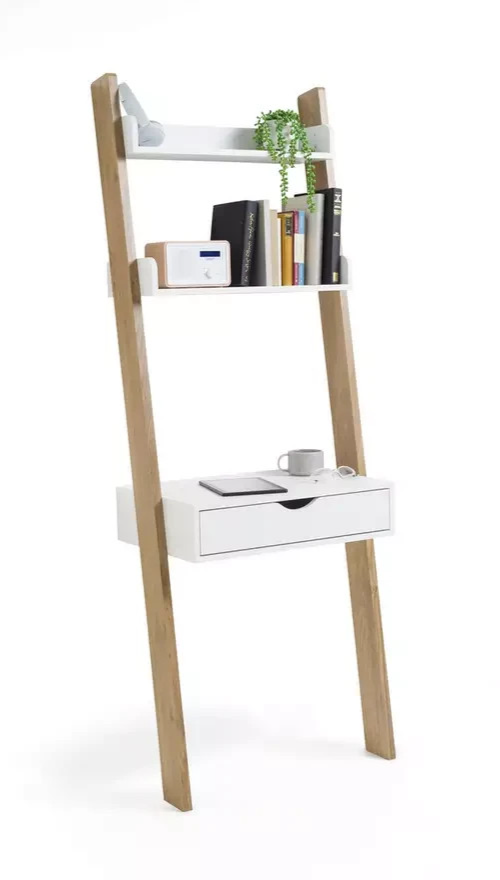 Ladder Office Desk - White ( B Grade )
