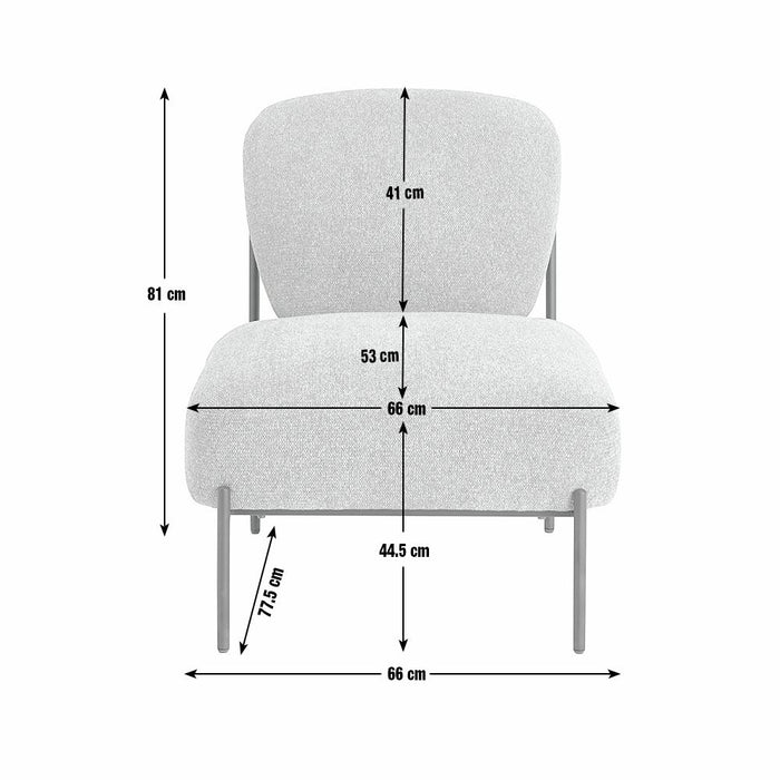 Lark Fabric Accent Chair - Natural | Modern comfort chair