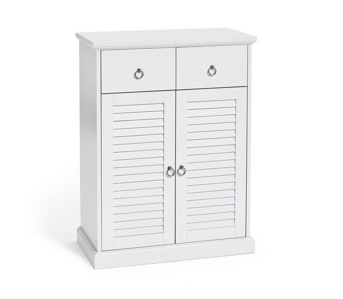 Le Marais 2 Door Double Unit Cabinet - White