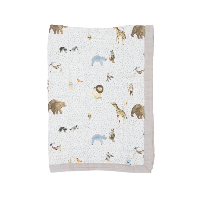 Little Unicorn Cotton Muslin Baby Quilt