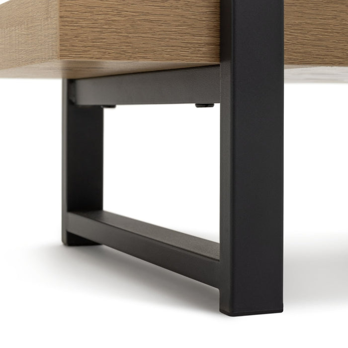 Loft Living Tall Steel Bookcase - Oak | Industrial Interior Style