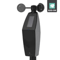 La Crosse Technology alert and monitorng system black and gray wind speed sensor with an anemometer and solar panel