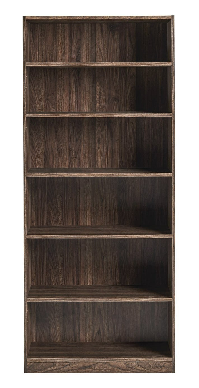 Maine Deep Bookcase - Walnut | Modern Durable Interior Tall Books Organizer