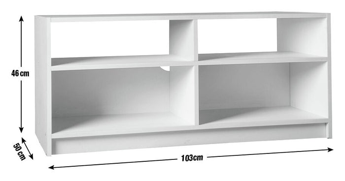 Maine Modular TV Unit - Grey | Grey TV Stand Cabinet Storage Media Unit Modern