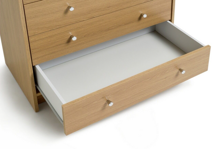 Malibu Modern 7 Drawer Chest Of Drawers  - Oak Effect (B Grade)