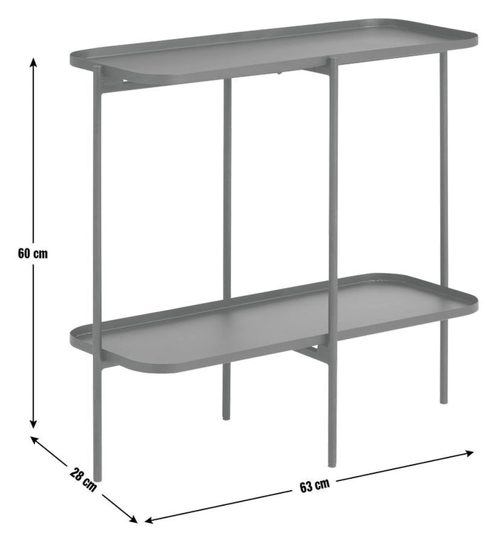 Melling Sofa Side Table - Black