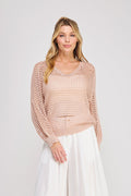 METALLIC SUMMER SWEATER