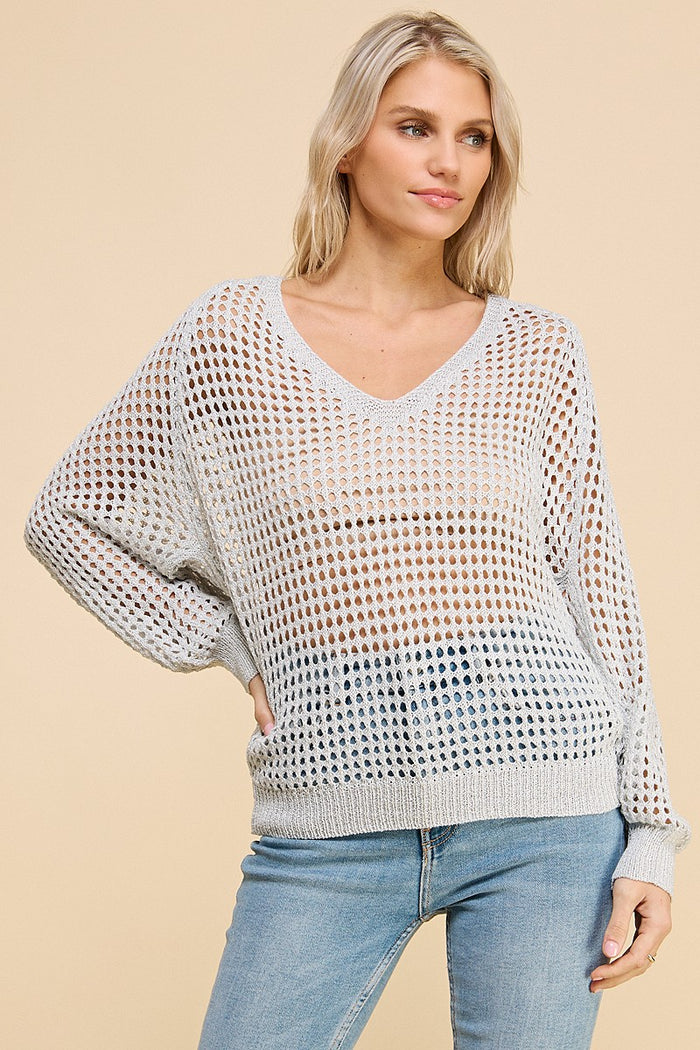 METALLIC SUMMER SWEATER