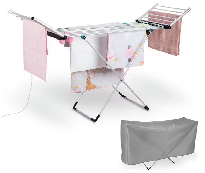Minky Sure Dri XL Heated Clothes Horse Airer WITH COVER - Electric Clotheshorse