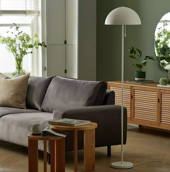 Modern Mushroom Floor Lamp - Black | Modern Standing Floor Light Home Lighting